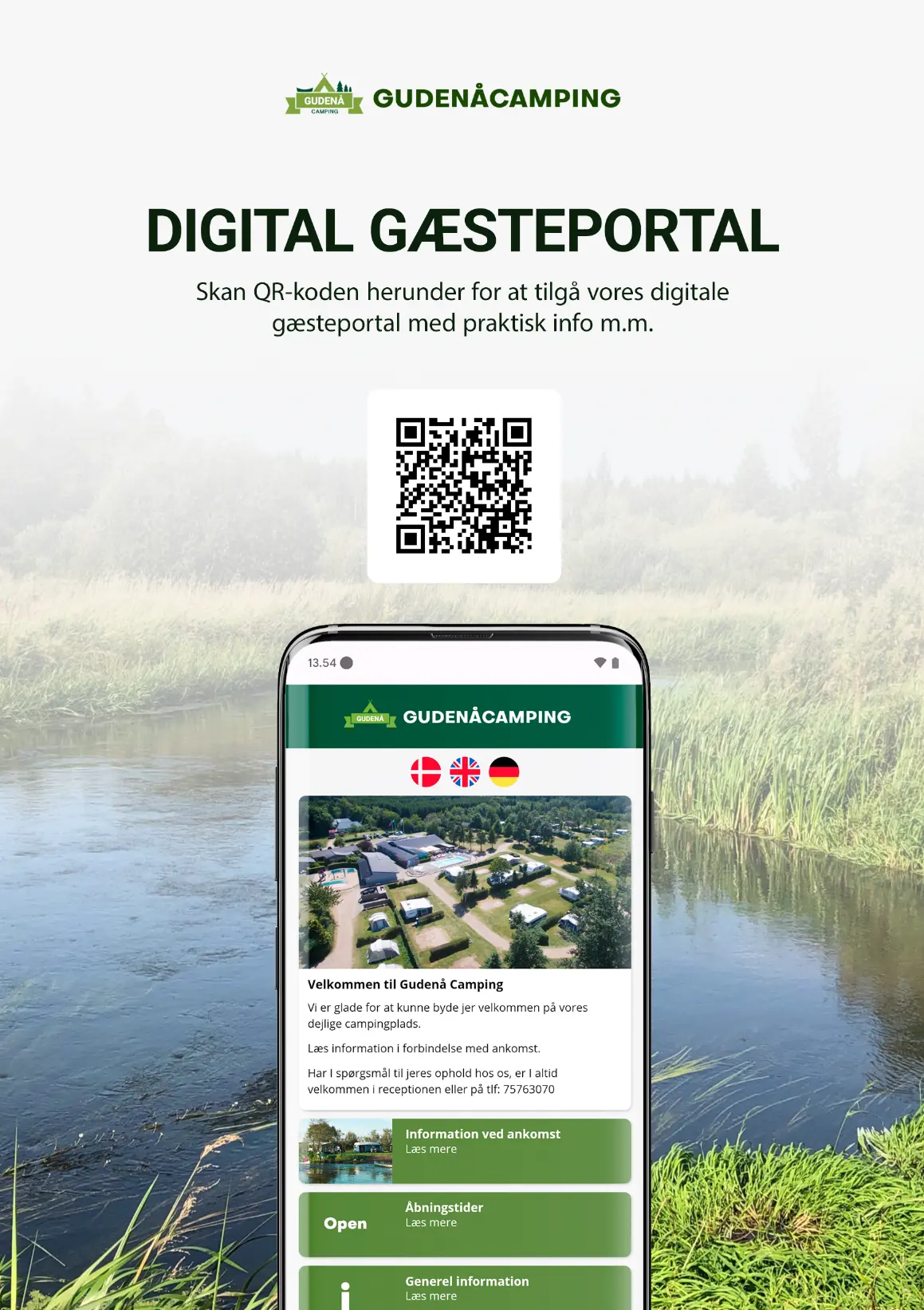 Gudenå Camping – digital gæsteportal