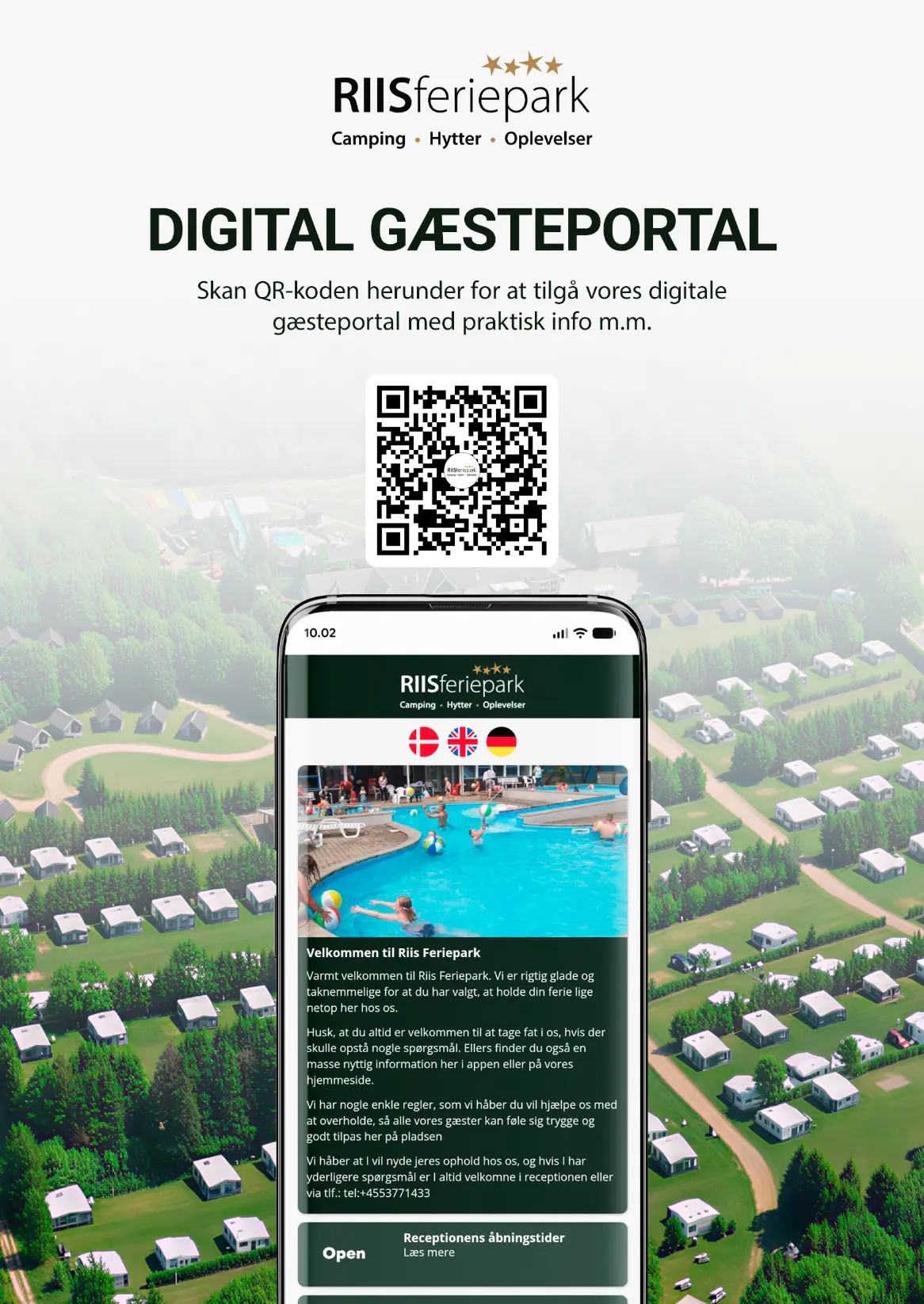 Riis Feriepark – digital gæsteportal