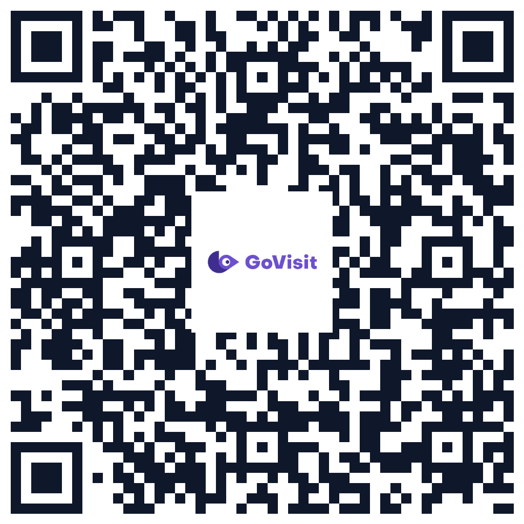 QR-kode med GoVisit-logo i midten