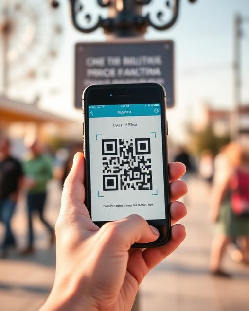 Gæsten scanner QR-koden